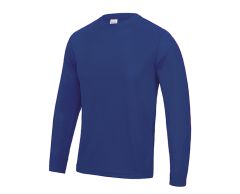 Langærmet stretch T-shirt af polyester - Herre