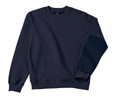 Rundhals sweatshirt af bomuld og genanvendt polyester