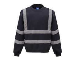 Refleks polyester sweatshirt til arbejde