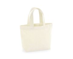 Lille kraftig bomuldspose med bundfals 26 x 21 x 10 cm