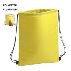 Rygsæk af blød polyester med snøre og kølefunktion