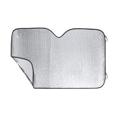 Aluminium solskærm med sugekopper til bilrude, 130 x 80 cm