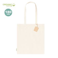 Økologisk bomulds pose med mellem lang forstærket hank