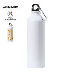 Sublimation vandflaske i aluminium med karabinhage, 800 ml