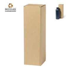 Kraft æske til drikkeflaske af genanvendt bølgepap