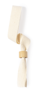 Bomulds armbånd med bambus lås til events