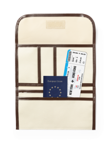 Rejsedokument holder af polyester og PU