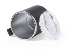 Termokrus m. hank og låg, med mulighed for logo