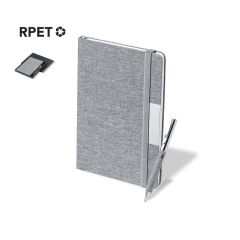 Gaveæske med notesbog og kuglepen i RPET