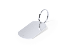 Dogtag nøglering af genbrugt aluminium