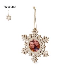 Julepynt til træet med plads til foto og logo tryk