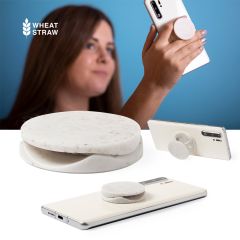 Smartphone finger holder af hvedehalm