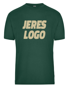 Klassisk herre T-shirt med tryk - Økologisk bomuld