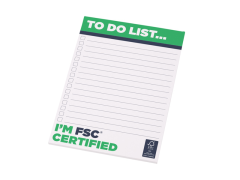 Notesblok A5 med lim - Med eget tryk. 