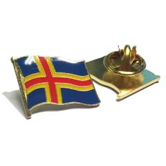Åland flag emalje pin