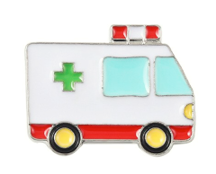 Ambulance emalje pin 24x18mm