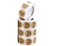 Thank you for your order, klistermærke rulle, 500 stk, 25mm