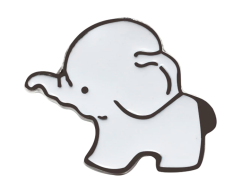 Baby elefant pin - Sødt tilbehør, 26x21mm