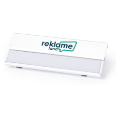 Navnskilt af aluminium 70 x 25 mm, mange farver