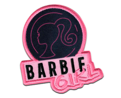 Barbie Girl strygemærke 68x74mm