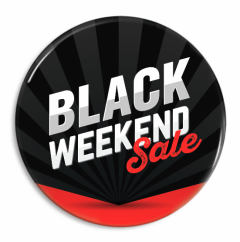 Black weekend sale badge