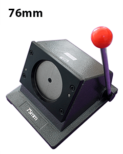 Stationær papirudstanser til 76mm badges