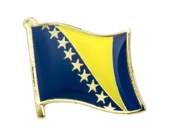 Bosnien-Hercegovina flag emaljepin, 19x16mm