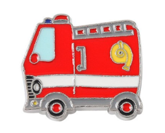 Brandbil emalje pin 25x22mm