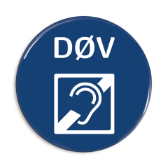 Døve symbol badge