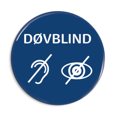 Døvblind badge
