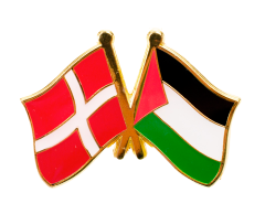 Danmark Palæstina Venskabsflag pin