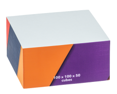 Kube notesblok 100x100x50mm