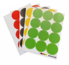 Farvede prikker til gulvet - Med speciel gulvlaminering