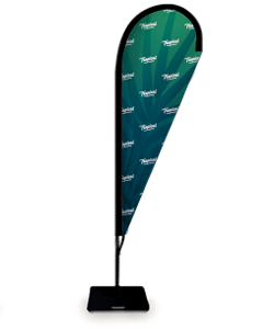 Beachflag dråbeformet - budget