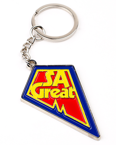 Emalje metal nøglering