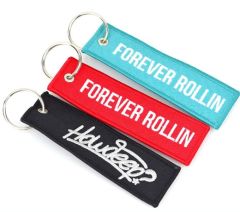 Broderede nøgleringe - Med eget motiv - Jettags