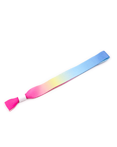 Eventarmbånd m. gradient og hvid plastlås - lagervare