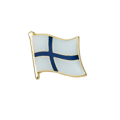 Finsk flag emaljepin