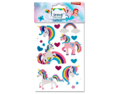 Enhjørninge foam stickers på ark