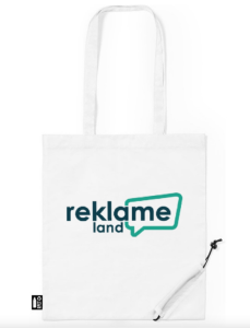 Foldbar pose af genanvendt polyester med lang hank