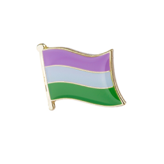 Genderqueer flag emaljepin
