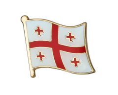 Georgien flag emalje pin