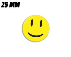 Gul glad smiley magnet 25mm 
