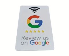 Google anmeldelse plast kort med NFC chip 85x54 mm