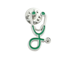 Grøn stetoskop pin
