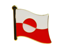 Grønlandsk flag emaljepin