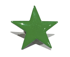Grøn stjerne pin