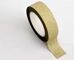 Guld glimmer washi tape 15mm x 10 meter