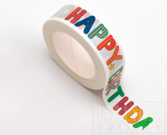 Dekorativ washi tape - Happy birthday 15mm x 10m
