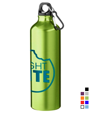 Høj drikkedunk med karabinhage, 770 ml - Med eget tryk